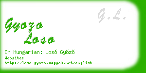 gyozo loso business card